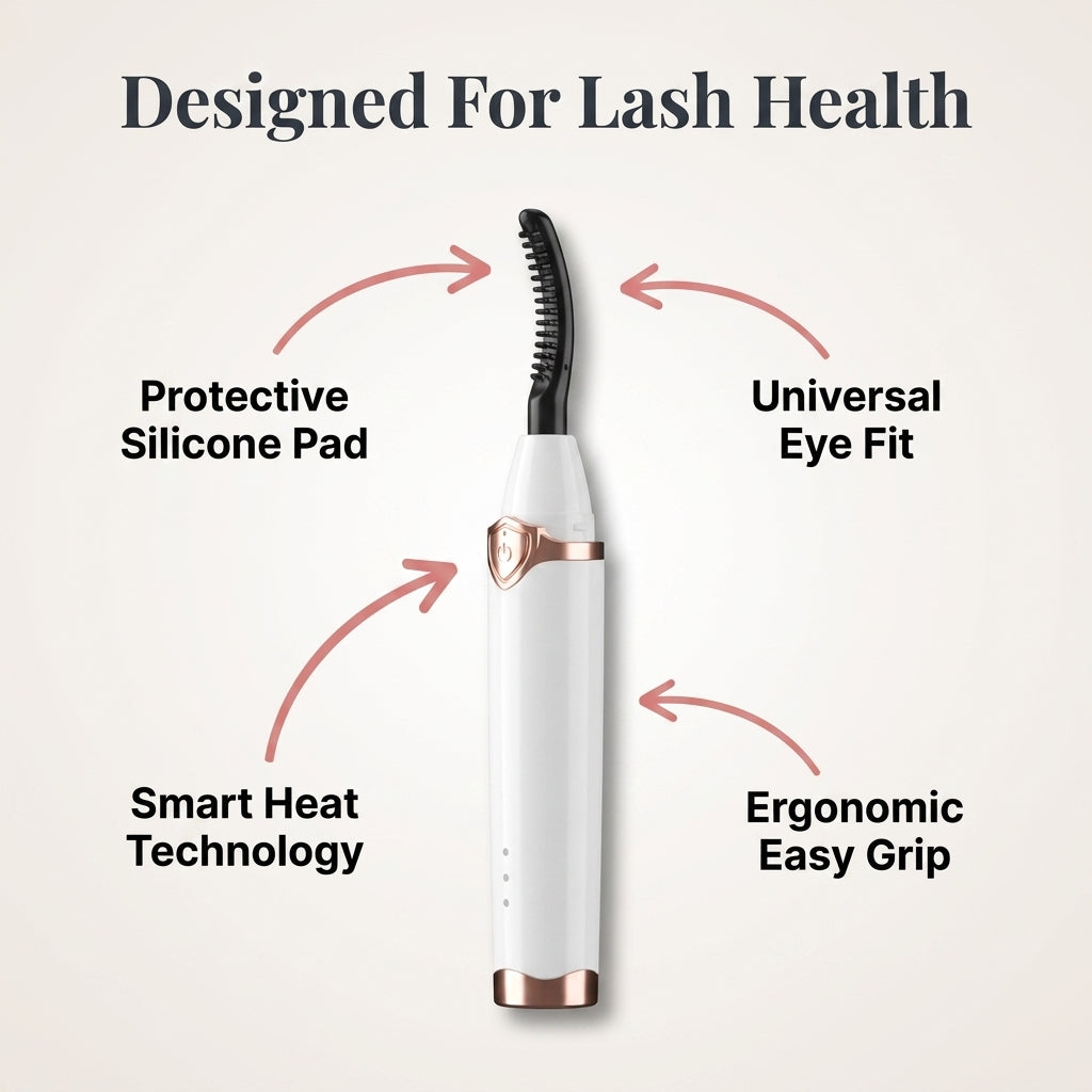 Heated Eyelash Curler — Instant Lift Without Lash Pinching