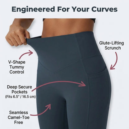 Formázó emelő leggings — Simább derék és emelt ívek szorítás nélkül