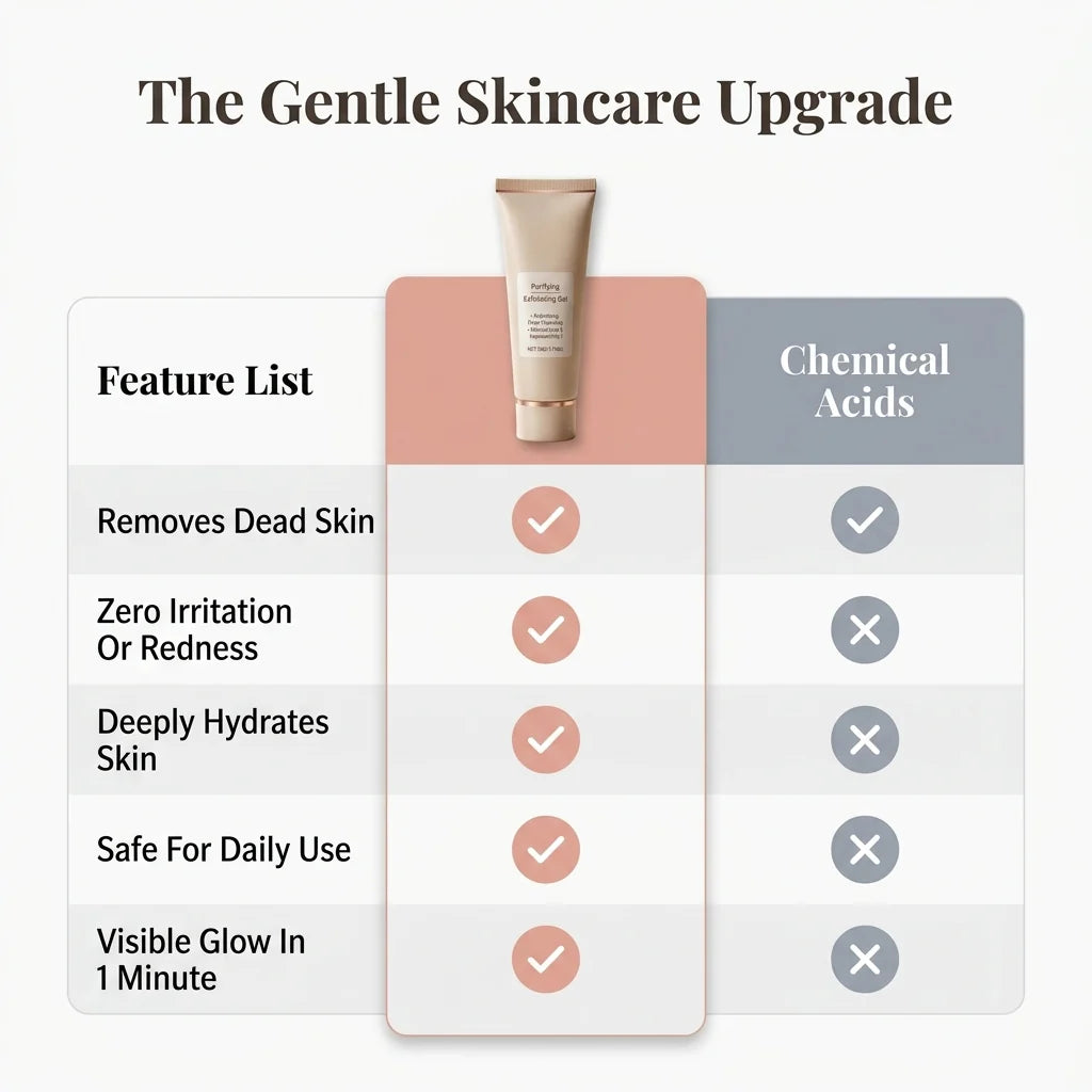 Exfoliating Peeling Gel - Smooth Radiant Skin Without Harsh Scrubbing