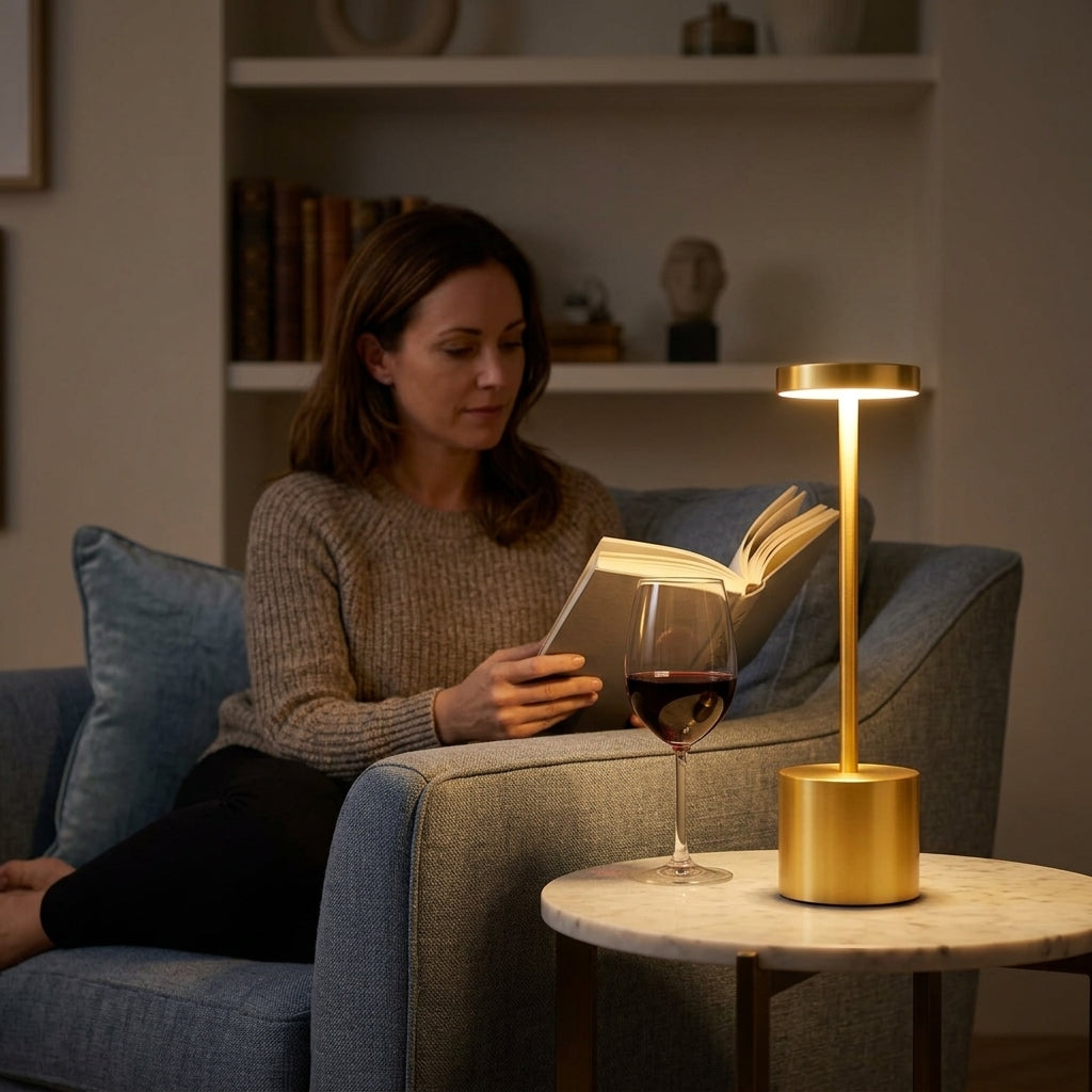Rechargeable Touch Lamp — Warm Ambient Light Without Harsh Room Lighting