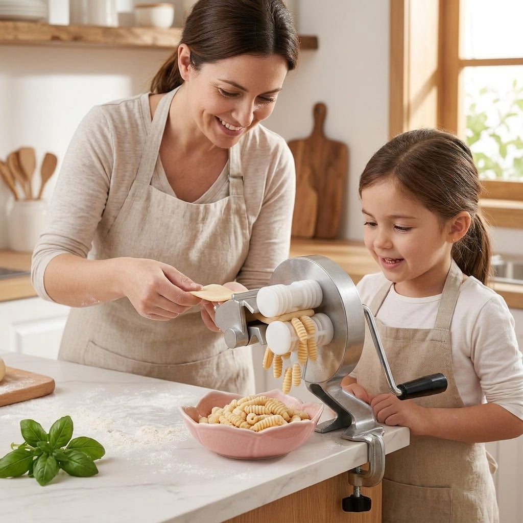 Handmatige cavatelli pastamaker — Verse zelfgemaakte pasta zonder elk stuk met de hand te rollen  