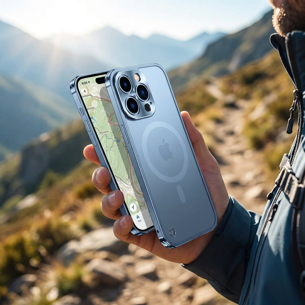 Magnetický kryt na iPhone ze slitiny — silná ochrana bez zbytečné váhy