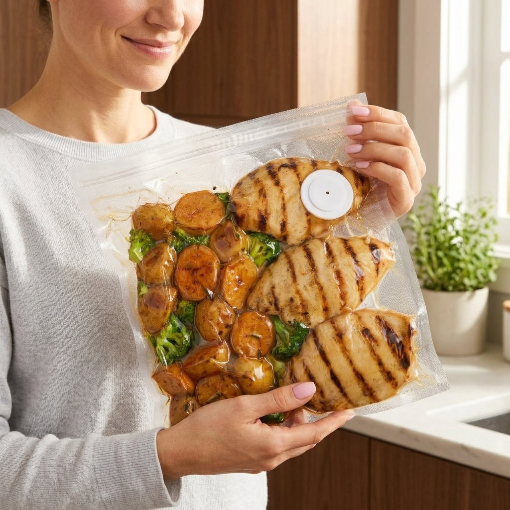Compact Vacuum Food Sealer — Keeps Food Fresh Up To 5× Longer