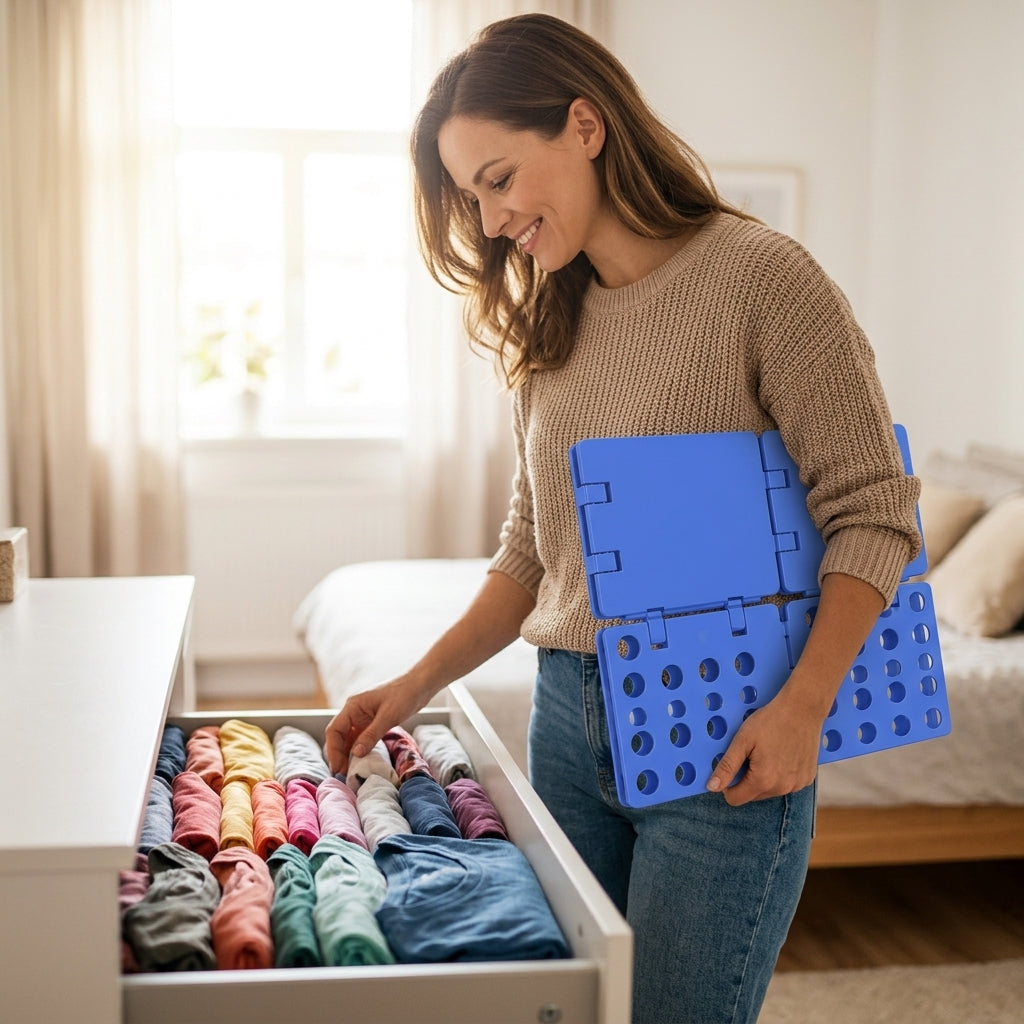 Clothes Fast-Folding Board — Neat Laundry Folds Without Wasting Time
