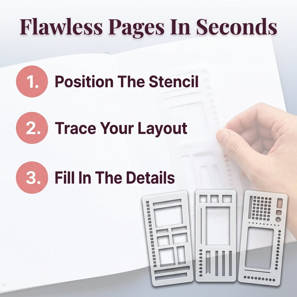 Flexible Planner Stencil Set — Cleaner Journal Layouts Without Rulers Or Messy Lines