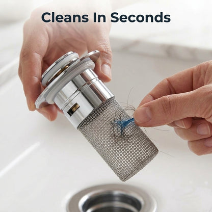 Sink Drain Filter Stopper - Stress Free Cleanup Without Constant Drain Clogs