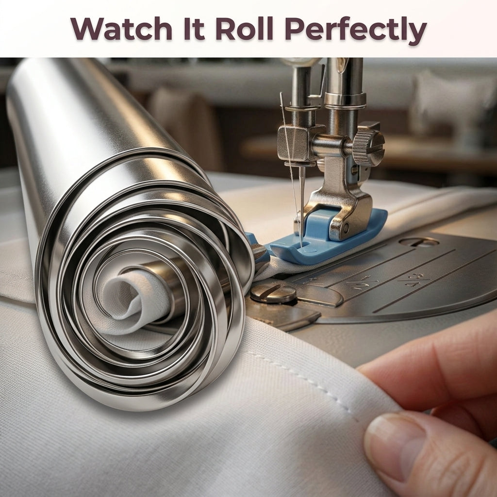 Rolled Hemmer Foot — Clean Hems Without Ironing, Guessing, Or Re-Stitching