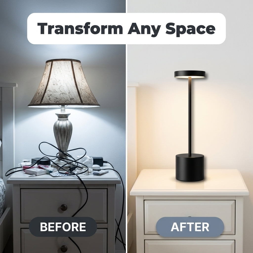 Rechargeable Touch Lamp — Warm Ambient Light Without Harsh Room Lighting