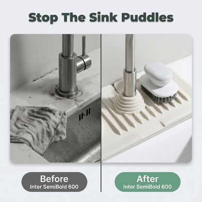 Silicone Faucet Drying Mat — Keep Your Sink Area Dry Without Constant Wiping