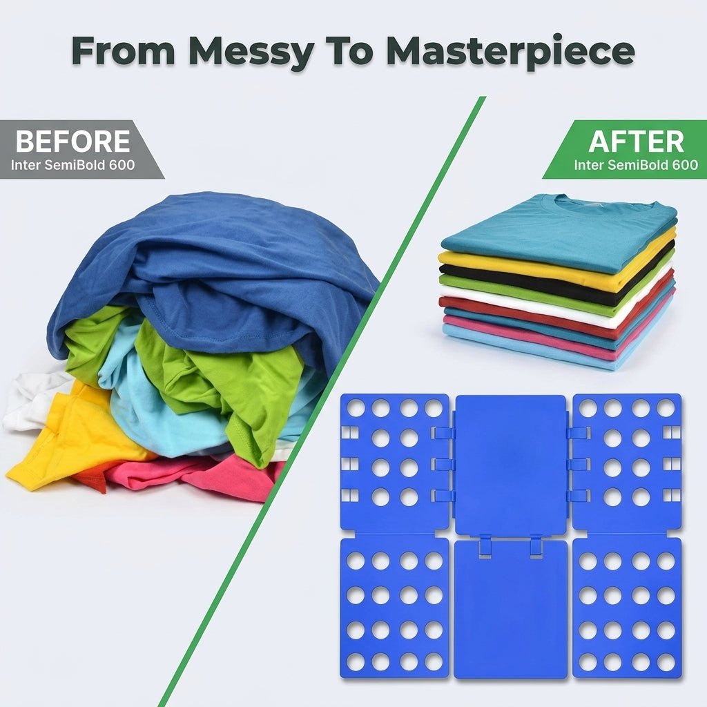 Clothes Fast-Folding Board — Neat Laundry Folds Without Wasting Time