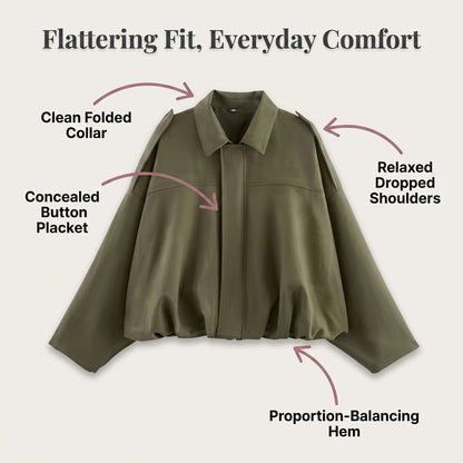 Cropped Utility Jacket — Effortless Layering With A Polished Casual Fit