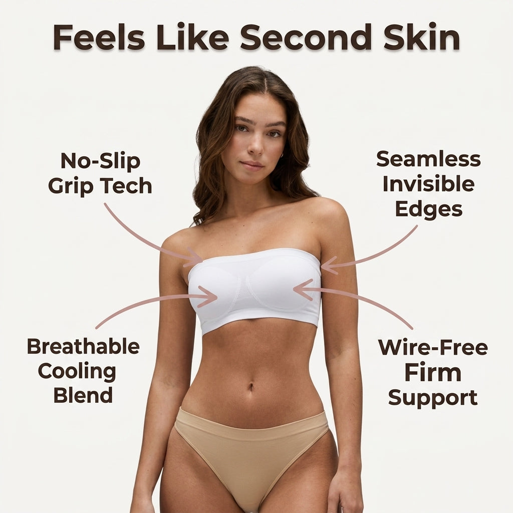 Strapless Seamless Bra — Effortless Support Without Visible Straps