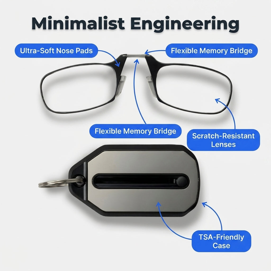 Foldable Mini Reading Glasses — Instant Clarity Without Bulky Readers