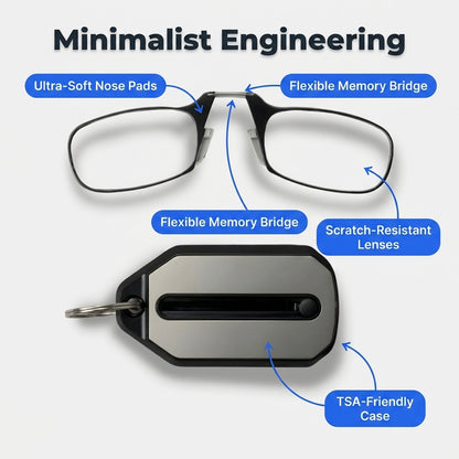 Foldable Mini Reading Glasses — Instant Clarity Without Bulky Readers