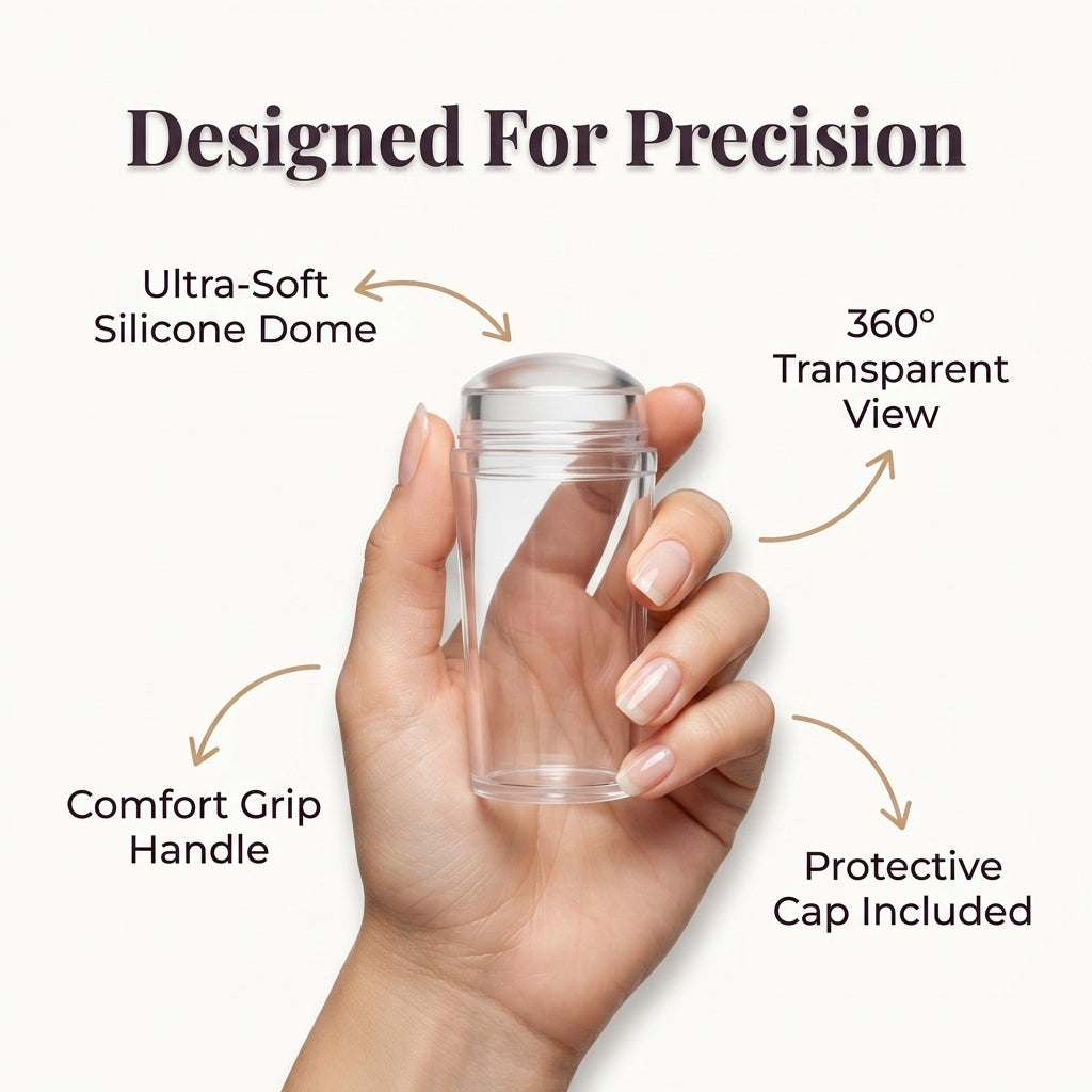 Silicone Nail Stamp — Salon-Style Nail Art Without Shaky Hands