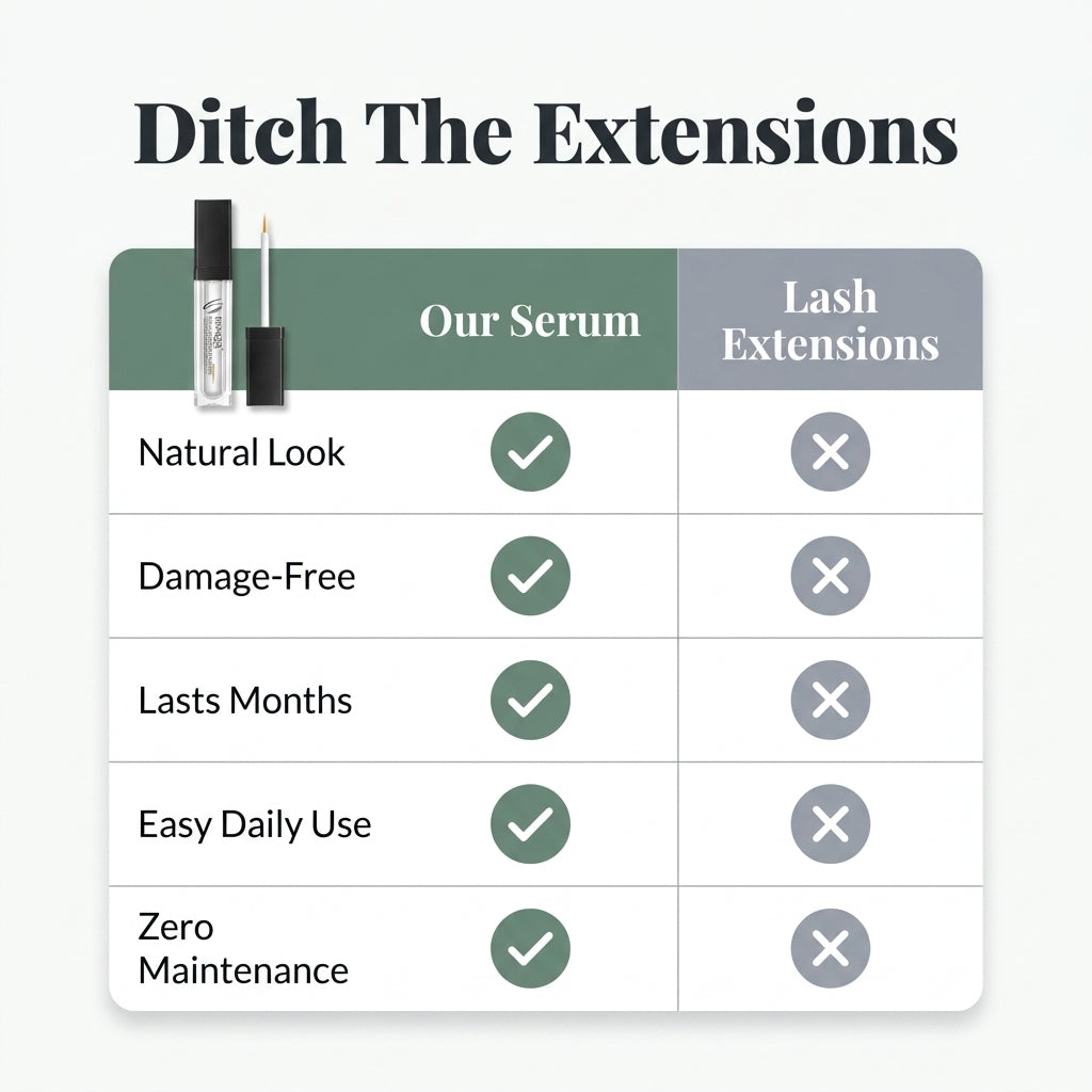 Eyelash Growth Serum - Thick Natural Lashes Without Extensions