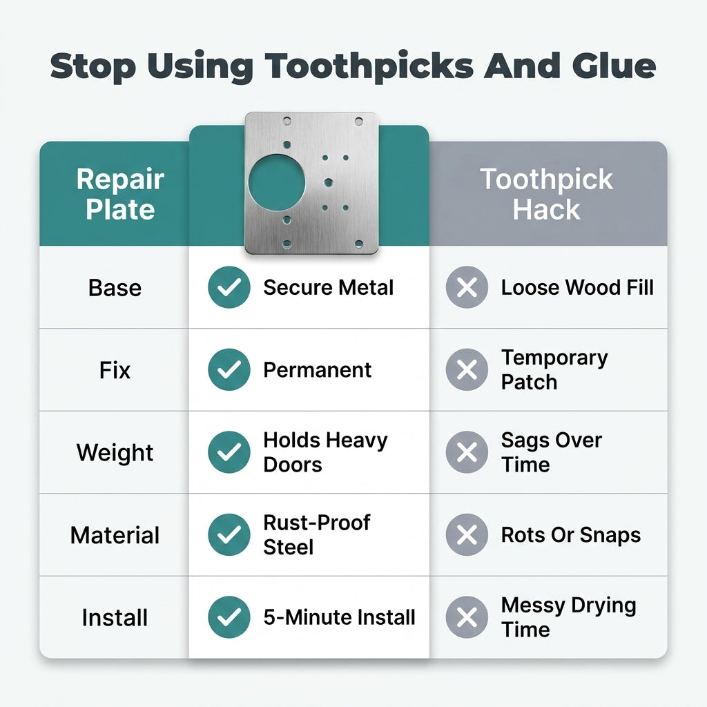 Door Hinge Repair Kit — Fix Loose Cabinet Hinges Without Replacing The Door