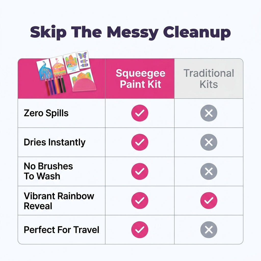 Kids Squeegee Art Set — Screen-Free Creativity Without Messy Frustration