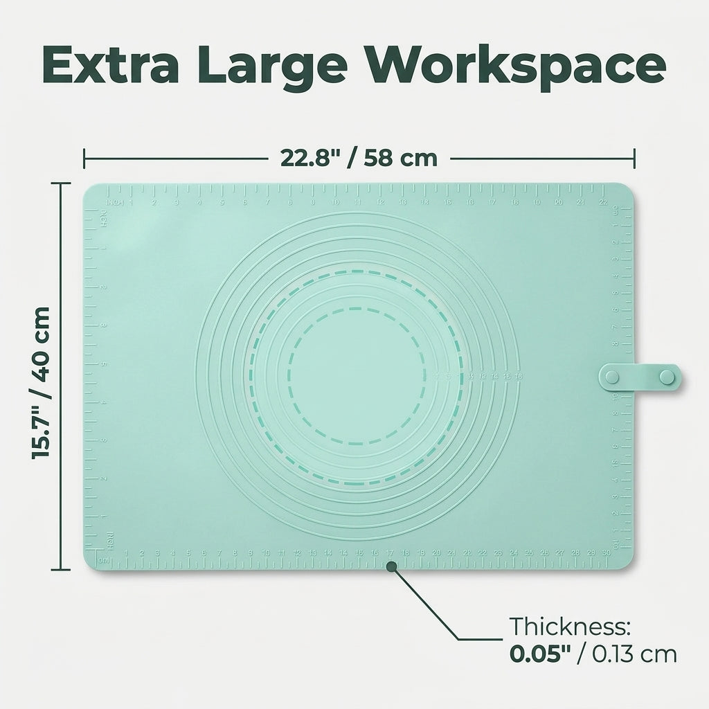 Extra Large Silicone Kitchen Mat — Cleaner Food Prep Without Messy Countertops