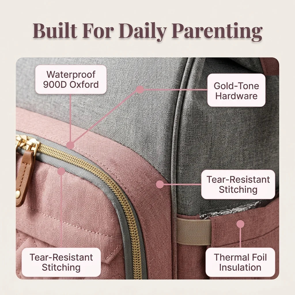 Diaper Bag - Organized and a Safe Place for Baby Anywhere