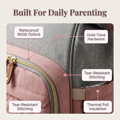 Diaper Bag - Organized and a Safe Place for Baby Anywhere