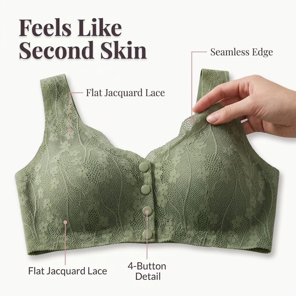 Lace Wireless Bra — Soft Lift & Support Without Painful Wires