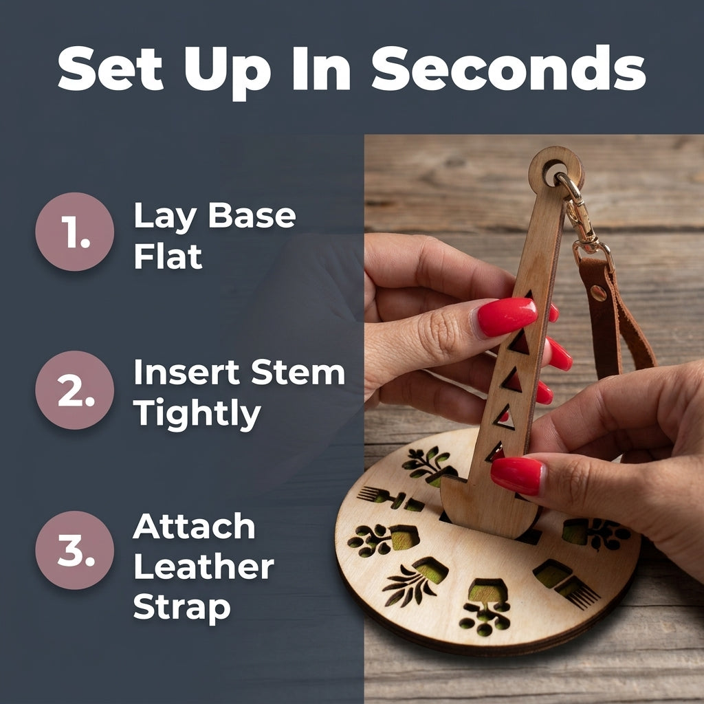 Portable Wrist Yarn Holder — Knit Anywhere Without Tangled Yarn