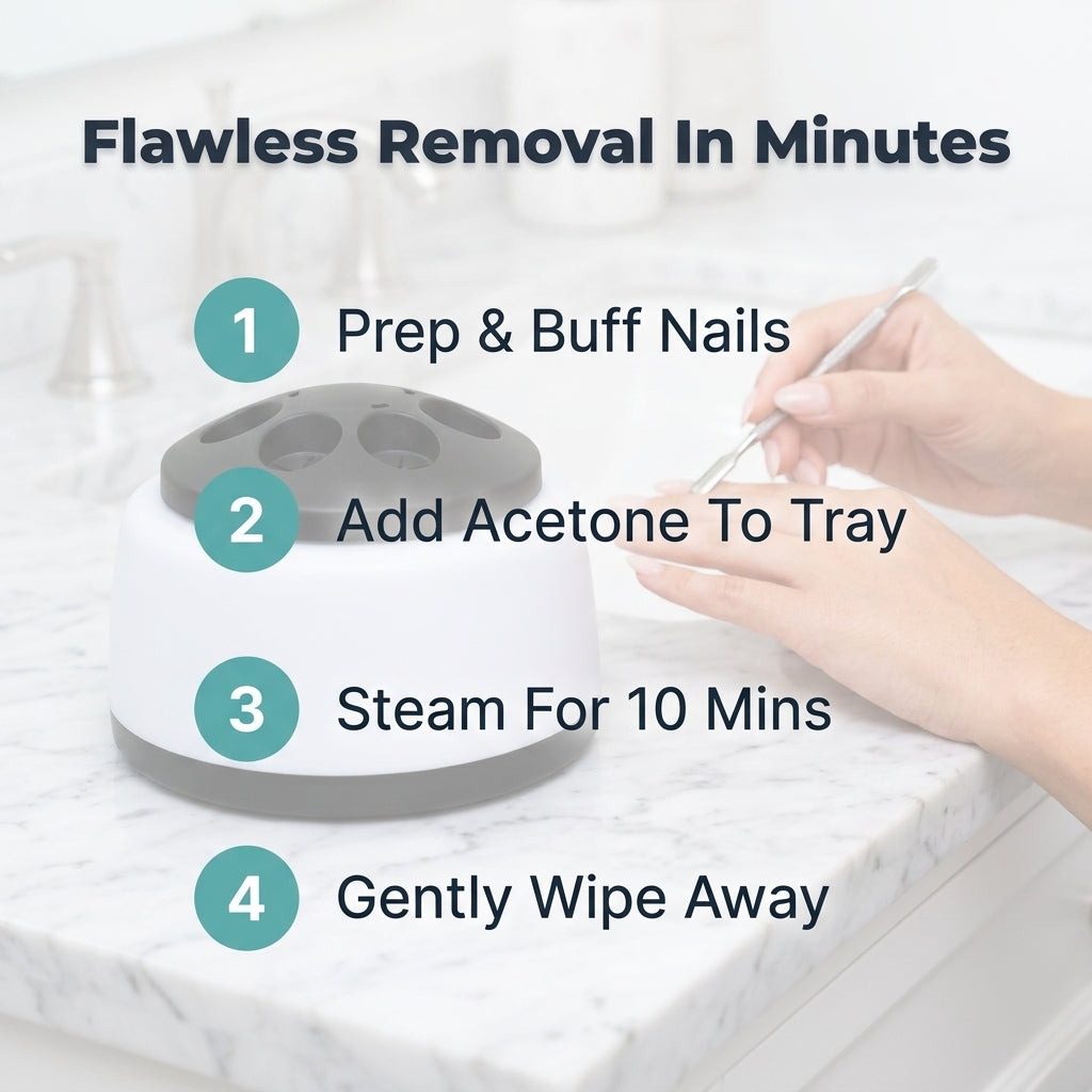 Steam Gel Polish Remover — Remove Gel Nails Without Endless Soaking Or Scraping