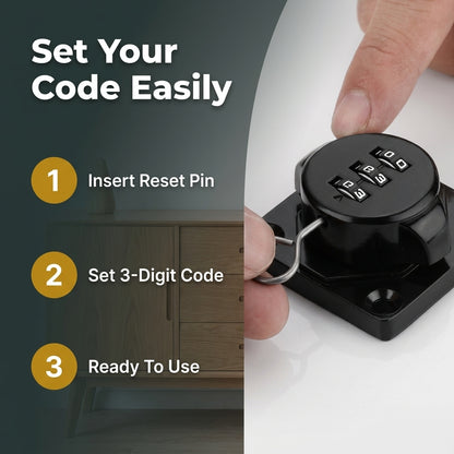 Heavy-Duty Combination Gate Lock - Secure Outdoor Spaces Without Keys