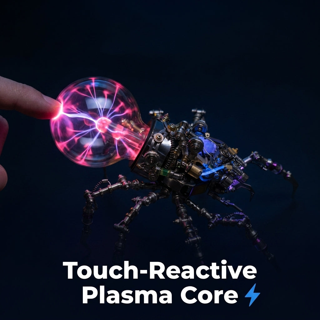 3D Cyberpunk Plasma Spider Puzzle — Build A Glowing Mechanical Display Without Ordinary Shelf Decor