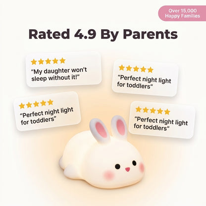 Soft Rabbit Night Lamp - Calming Glow for Better Sleep