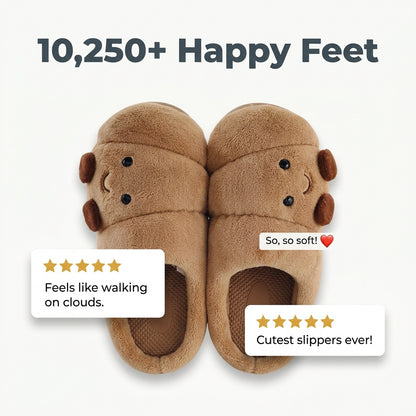 Croissant Plush Slippers — Cozy Warmth Without Boring House Shoes
