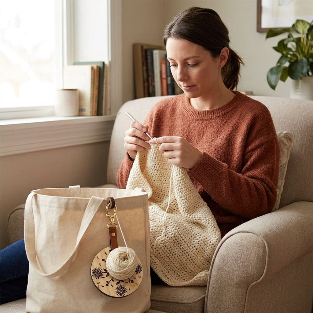 Portable Wrist Yarn Holder — Knit Anywhere Without Tangled Yarn