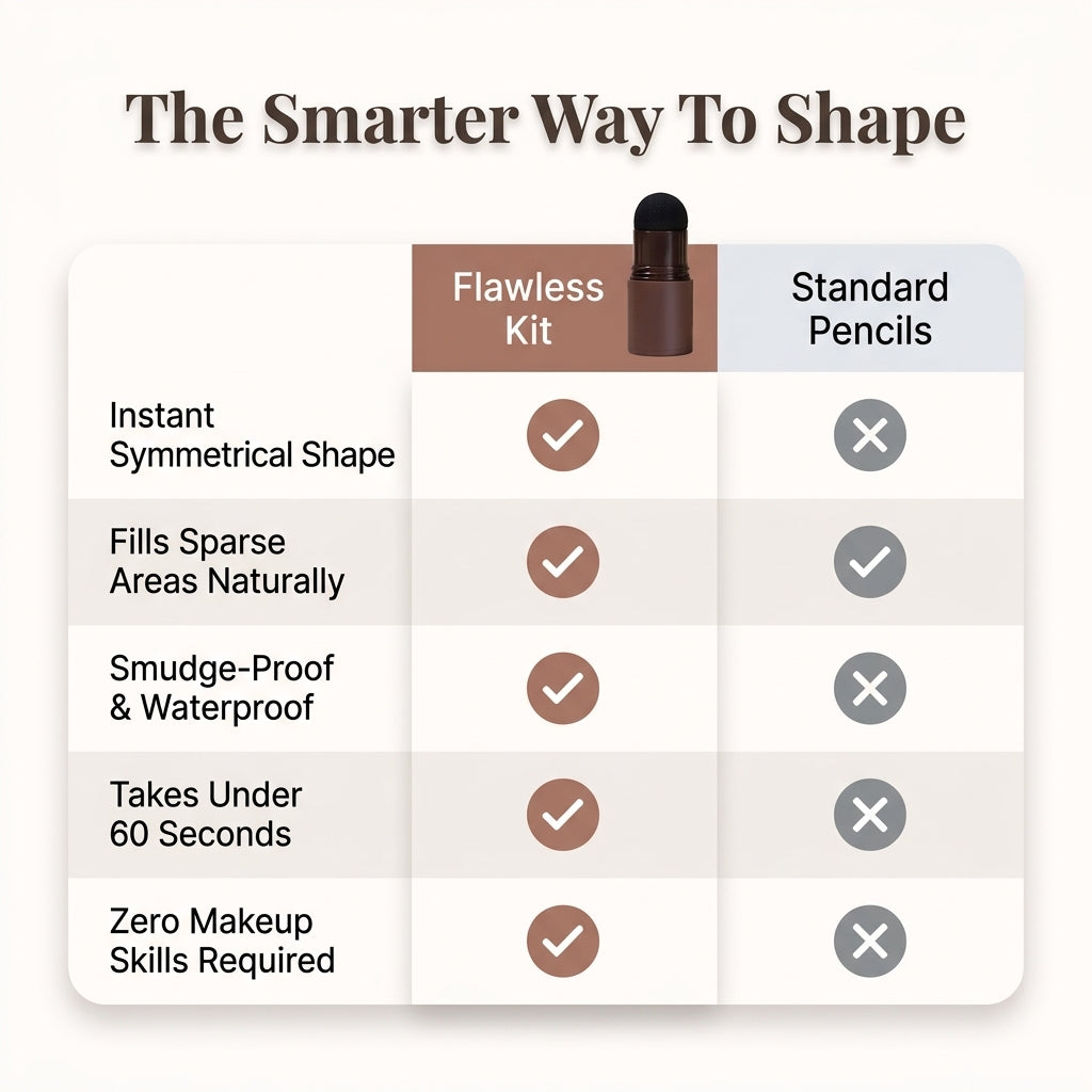 Eyebrow Stamp & Stencil Set — Flawless Brows Without Freehand Struggle
