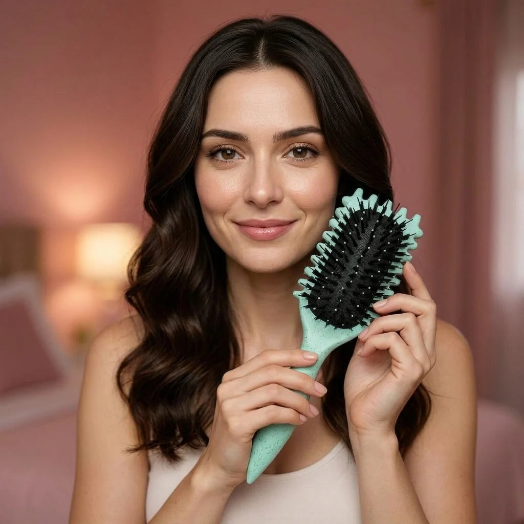 Anti-Frizz Curl Styling Brush — Defines Curls Without Frizz Or Pulling