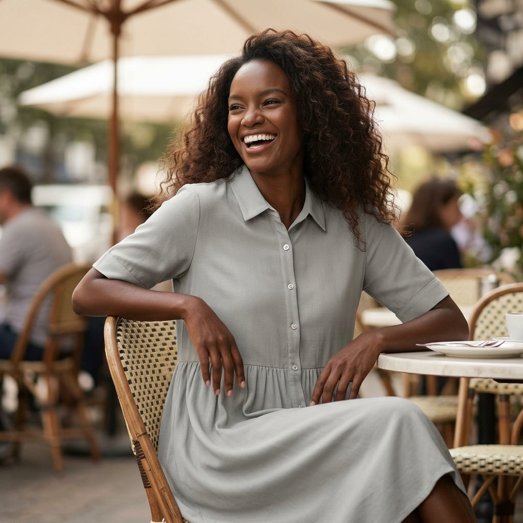 LinenEase Cotton Dress - Breezy Summer Style Without Outfit Stress