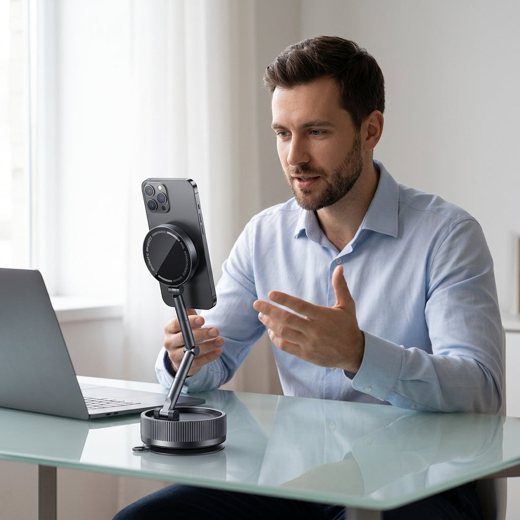 Magnetic Phone Mount Stand — Hands-Free Viewing Without Bulky Tripods