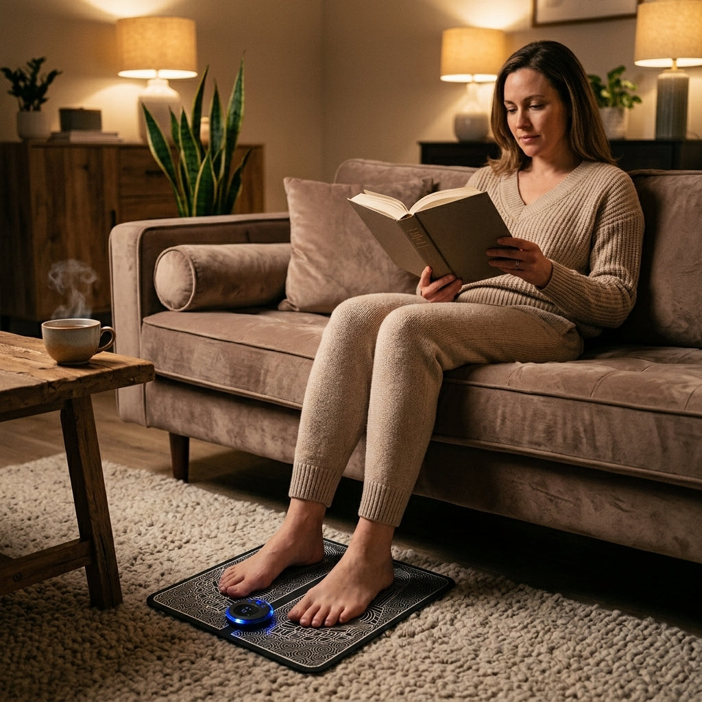 SoleEase EMS Foot Massager - Relax Tired Feet Without Expensive Spa Visits