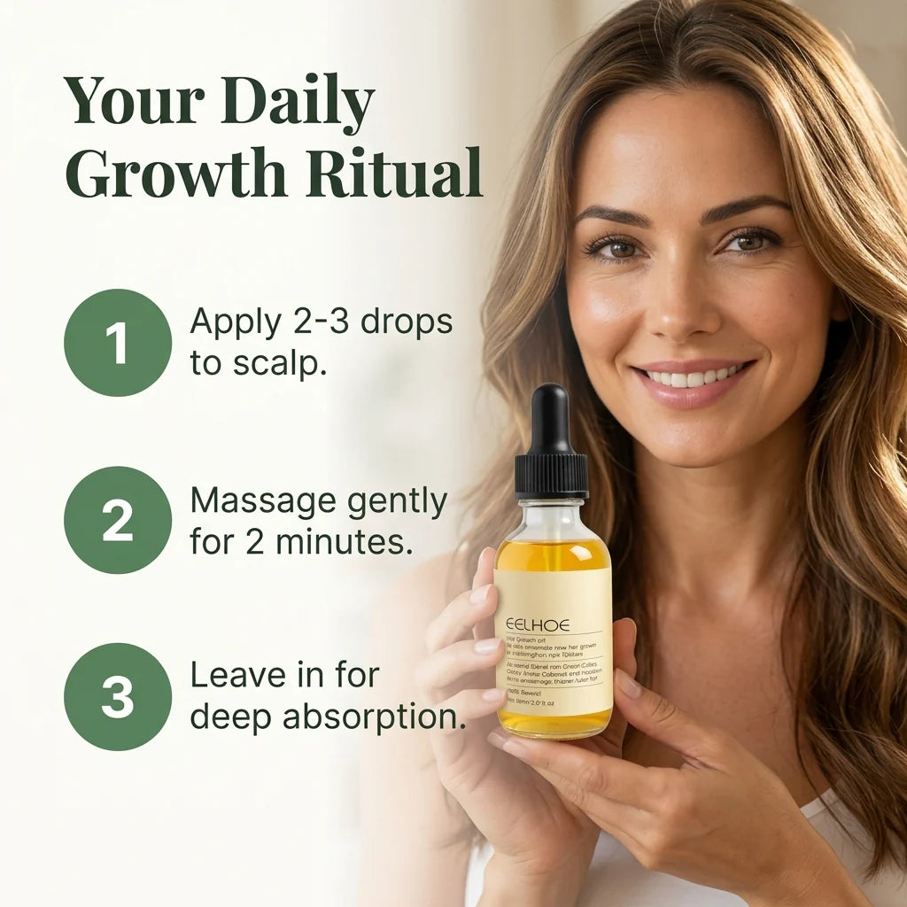 Natural Hair Growth Oil — Nourishes The Scalp For Fuller-Looking Hair