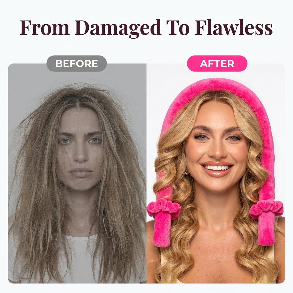 Heatless Curling Band — Wake Up To Soft Curls Without Heat Damage