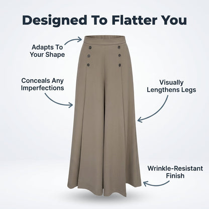 Elegant Wide-Leg Pants - Instantly flatters your figure