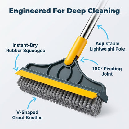 3-in-1 Rotating Deep-Clean Brush — Scrub, Rinse & Dry Without Switching Tools
