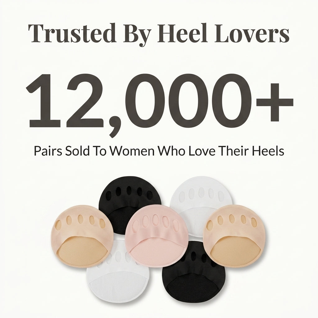 Forefoot Cushion Pads — Wear Heels Longer Without Burning Foot Pressure