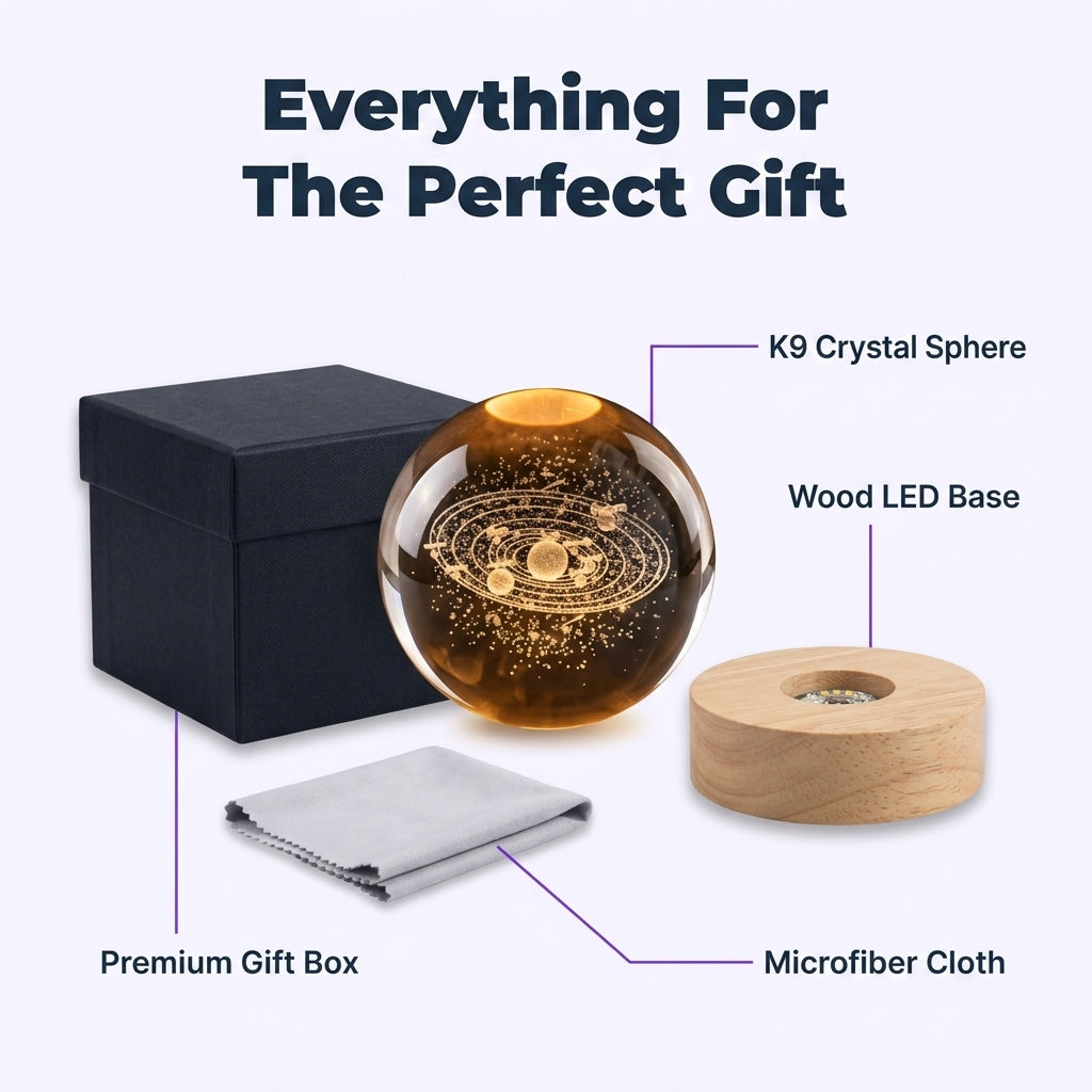 3D Crystal Solar Sphere — Bring A Mini Universe Into Your Home