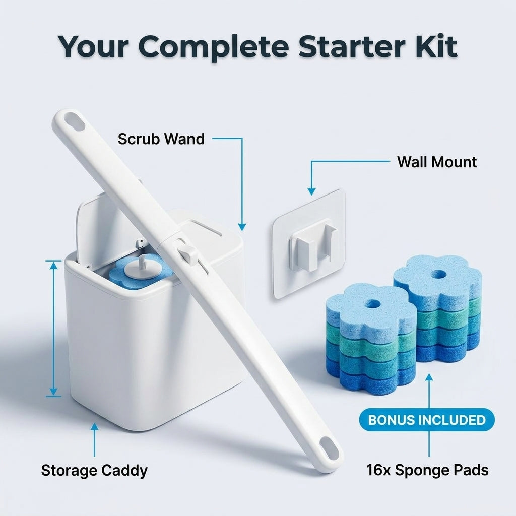 Disposable Toilet Scrub System — Cleaner Toilets Without A Dirty Brush Sitting Around