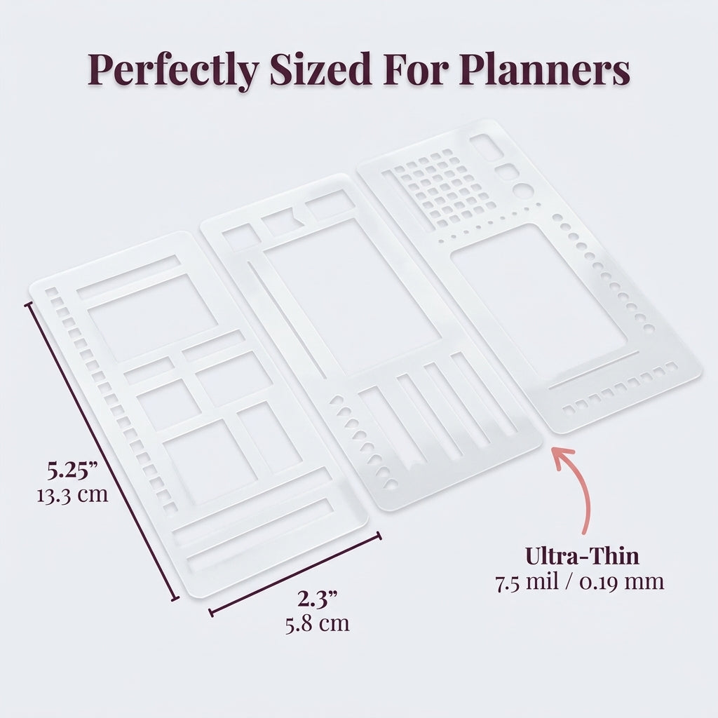 Flexible Planner Stencil Set — Cleaner Journal Layouts Without Rulers Or Messy Lines