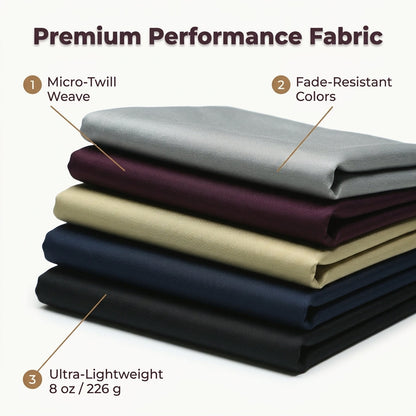 Wrinkle Free Stretch Pants - Breathable and Durable Performance Fabric