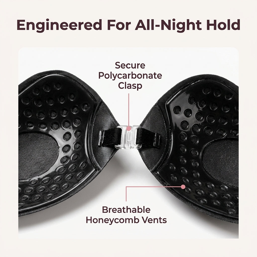 Push-Up Adhesive Bra Pads - Instant Lift Without Straps or Wires