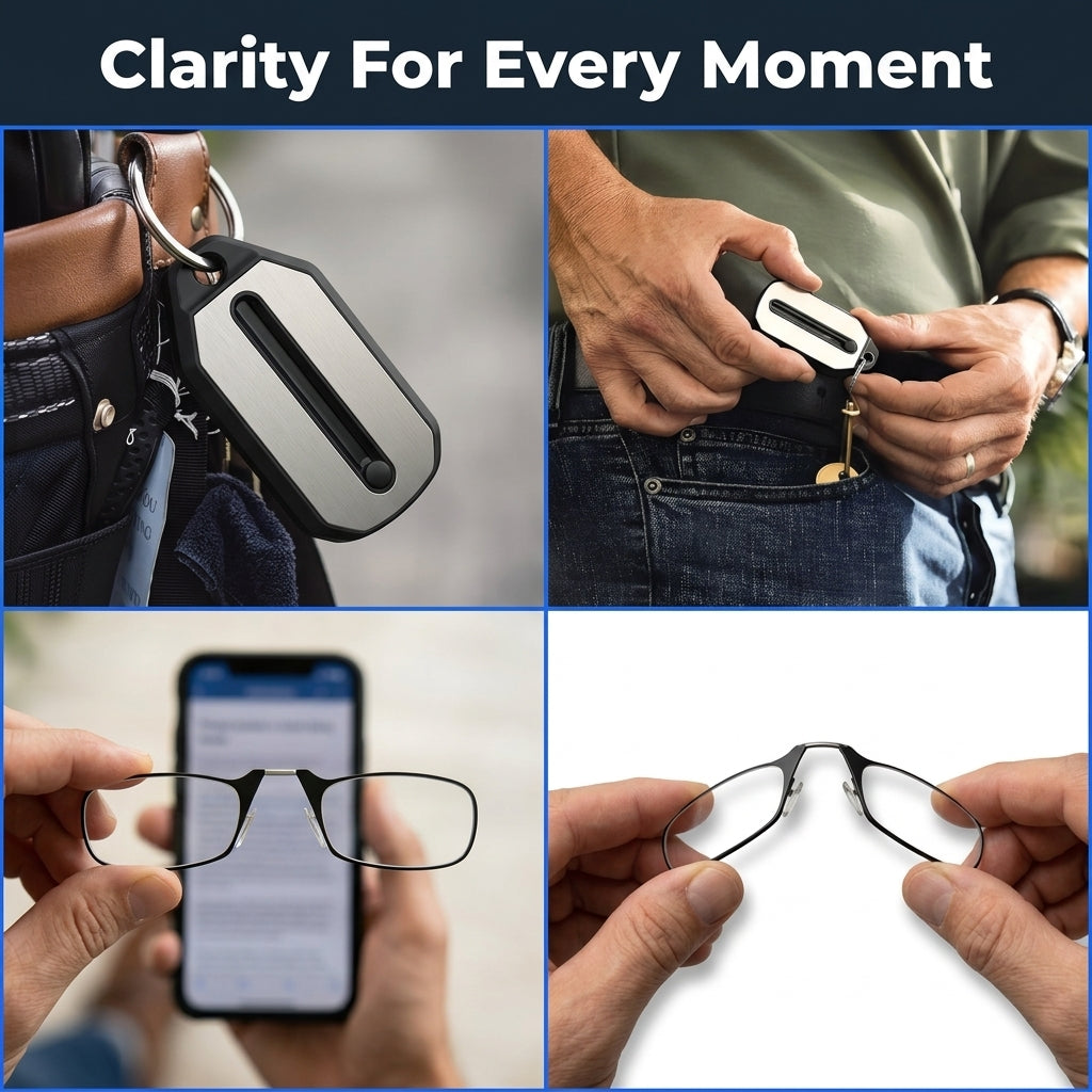 Foldable Mini Reading Glasses — Instant Clarity Without Bulky Readers
