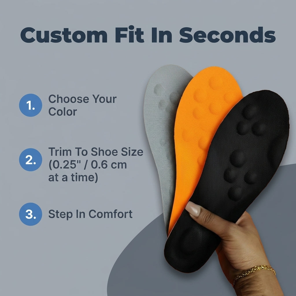 Memory Foam Comfort Insoles — All-Day Cushioning Without Heavy Foot Fatigue